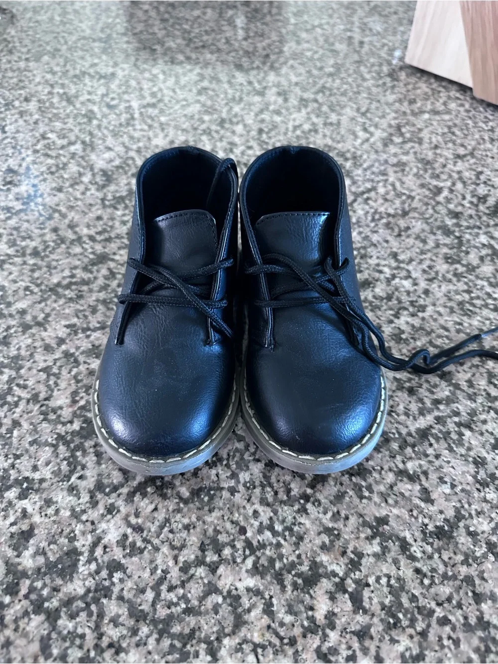 The Children's Place Boy's Black Lace up shoes
